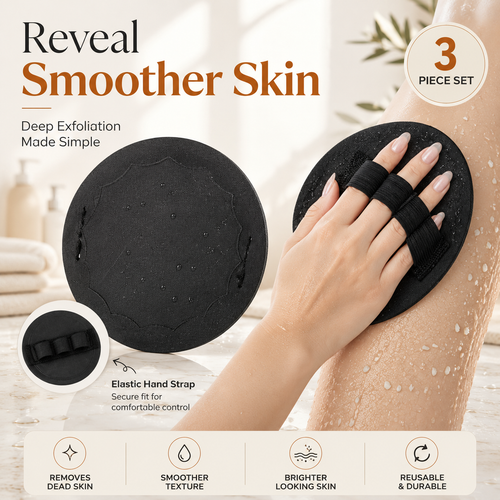 3-Piece Exfoliating Mitt Set